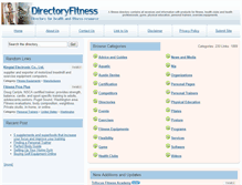 Tablet Screenshot of directoryfitness.com